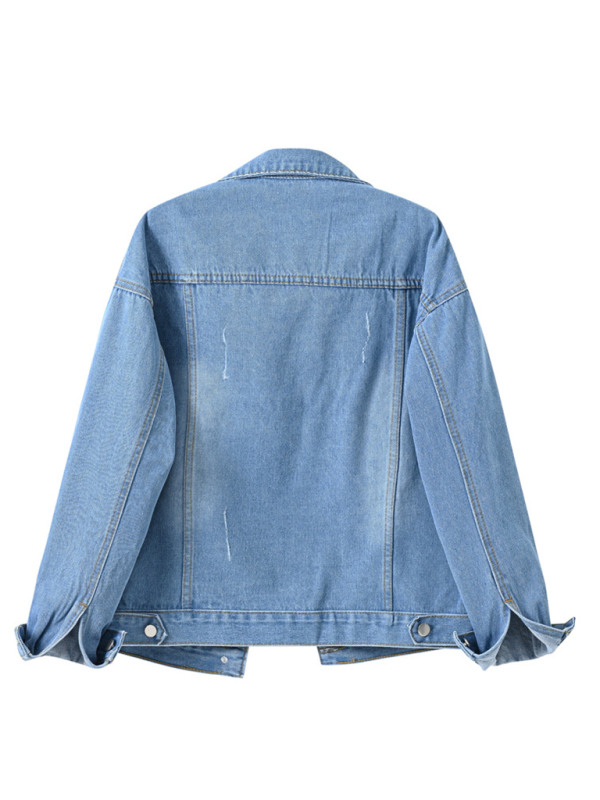 Women's New Colorful Large Size Denim Jacket - Image 2