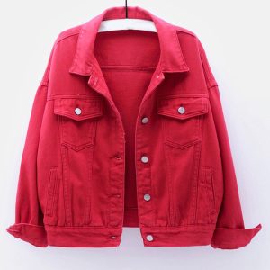 Women's New Colorful Large Size Denim Jacket