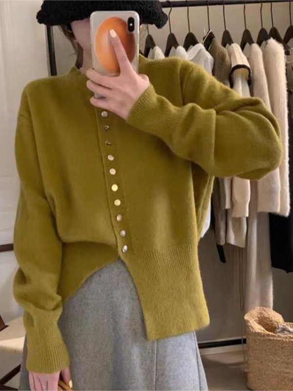 New design sweater, fashionable waist, unique and unique knitted top - Image 7