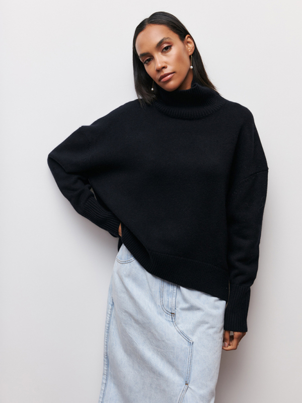 New loose half turtleneck autumn and winter sweater - Image 7