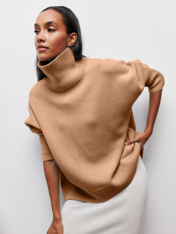New loose half turtleneck autumn and winter sweater - Image 6
