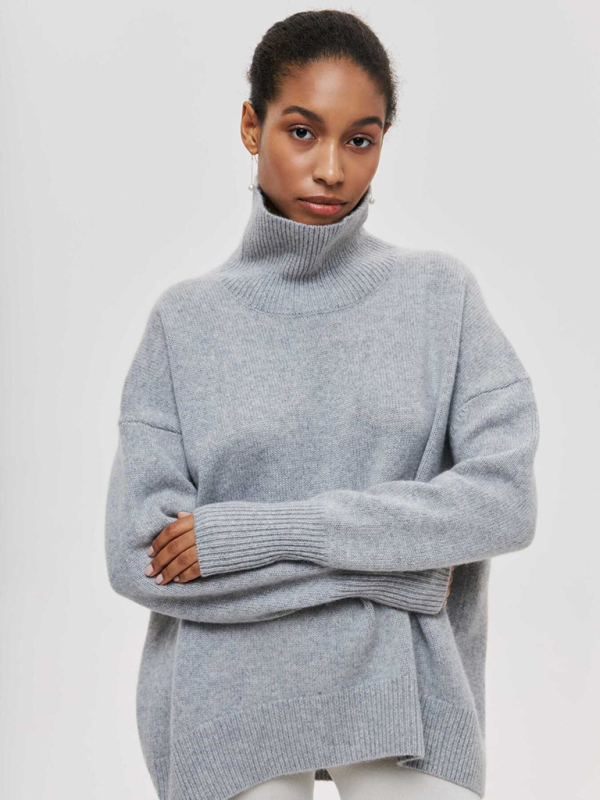 New loose half turtleneck autumn and winter sweater - Image 8