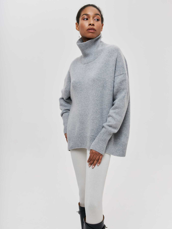 New loose half turtleneck autumn and winter sweater - Image 27