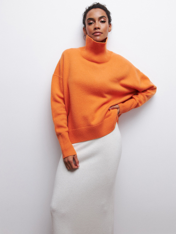 New loose half turtleneck autumn and winter sweater - Image 5