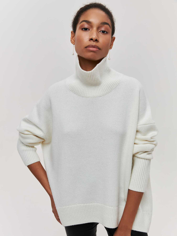 New loose half turtleneck autumn and winter sweater - Image 9