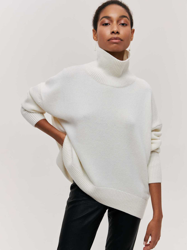 New loose half turtleneck autumn and winter sweater - Image 2