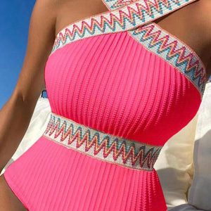 New Sleeveless Slimming Conservative One-piece Bikini
