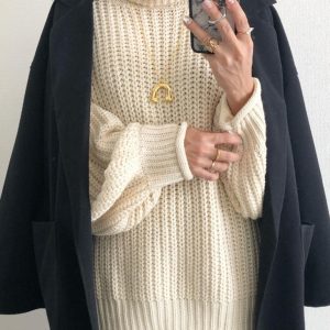 Women's Casual Knit Pullover Sweater