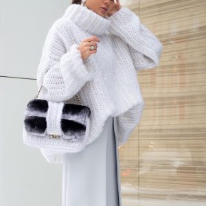 Women's turtleneck loose casual sweater