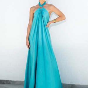 Sexy women's satin suspender full skirt dress