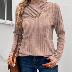 New women's long sleeve turtleneck sweater