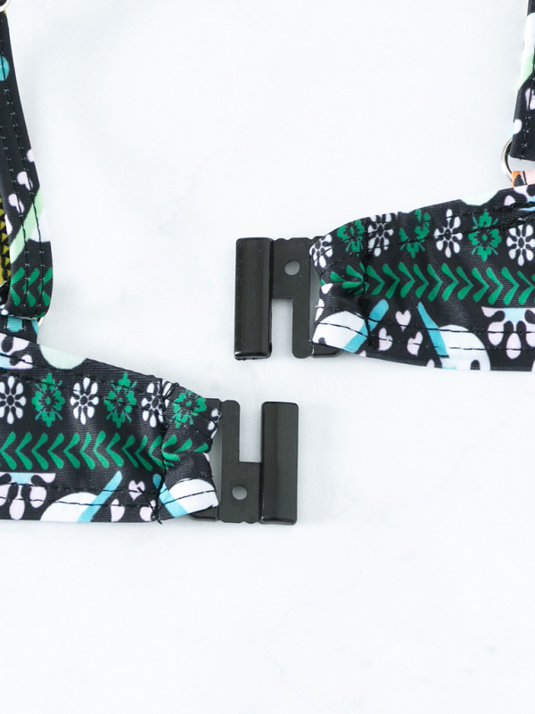 Feminine western style printed stretch elastic two piece bikini - Image 19