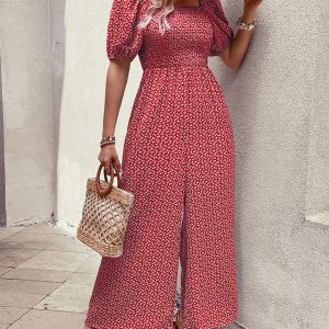 Women's New Fashion Printed Jumpsuit