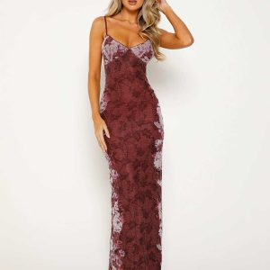 Designed vacation casual slim positioning printed suspender dress