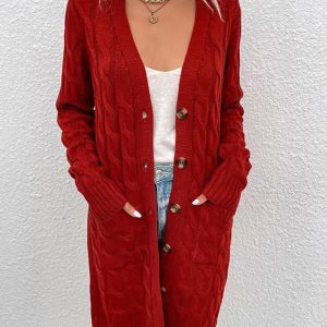 Women's outerwear fashionable long single-breasted casual cardigan jacket