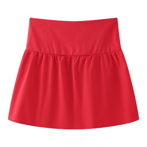 Women's new hot girl one-shoulder pleated solid color sleeveless tube top