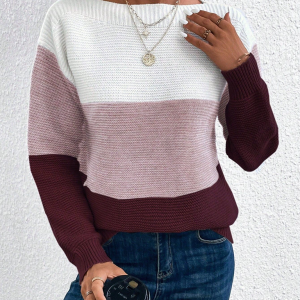 Loose crew neck sweater