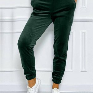 New autumn and winter versatile elastic waist casual pants