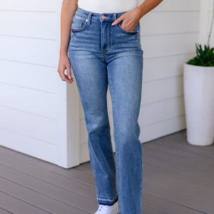 Women's high waist three color  demin pant