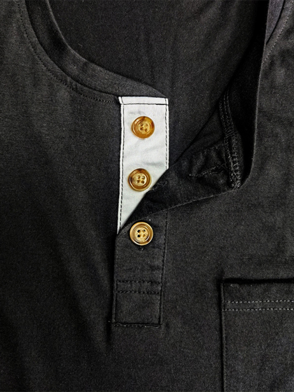 Men's long-sleeved t-shirt foreign trade t-shirt solid color bottoming shirt - Image 10