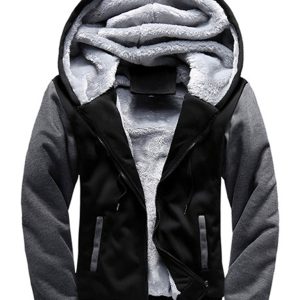 Men's Sweater Hooded Loose Sports Fleece Thickening Men's Coat