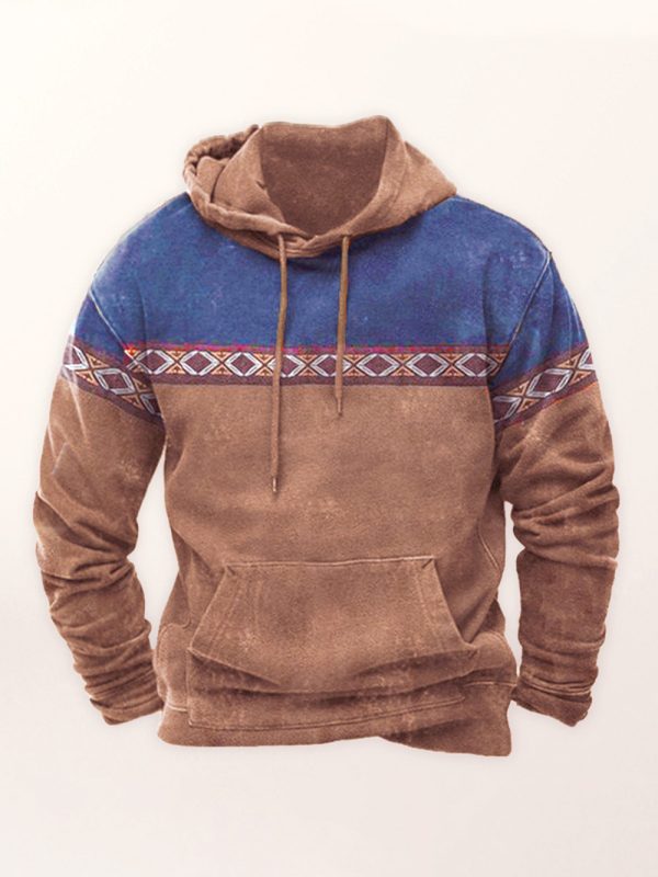 Digital printing men's street sports fashion trend hoodie - Image 3