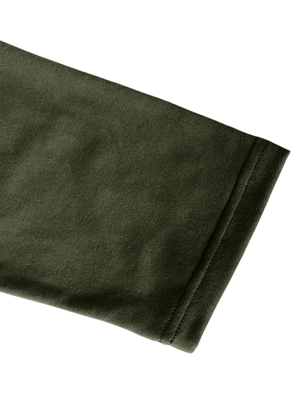 New Men's Henley Color Block Knitted Long Sleeve T-Shirt - Image 24