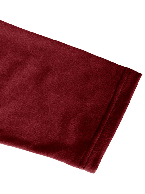 New Men's Henley Color Block Knitted Long Sleeve T-Shirt - Image 10