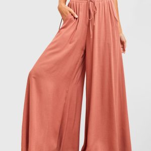 Leisure Spring-Summer Self Design Polyester Pants