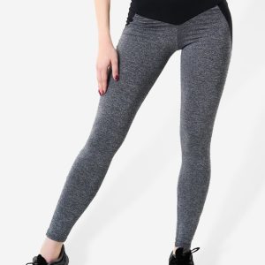 Ladies Stitching Hip Lifting High Waist Sweatpants Yoga Pants