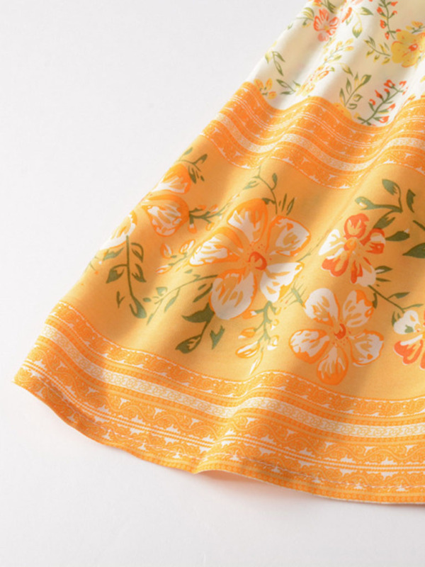 Bohemian Summer Floral Woven Sleeveless Dress - Image 19