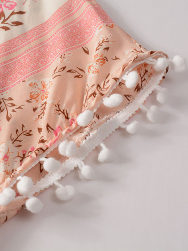 Bohemian Summer Floral Woven Sleeveless Dress - Image 9