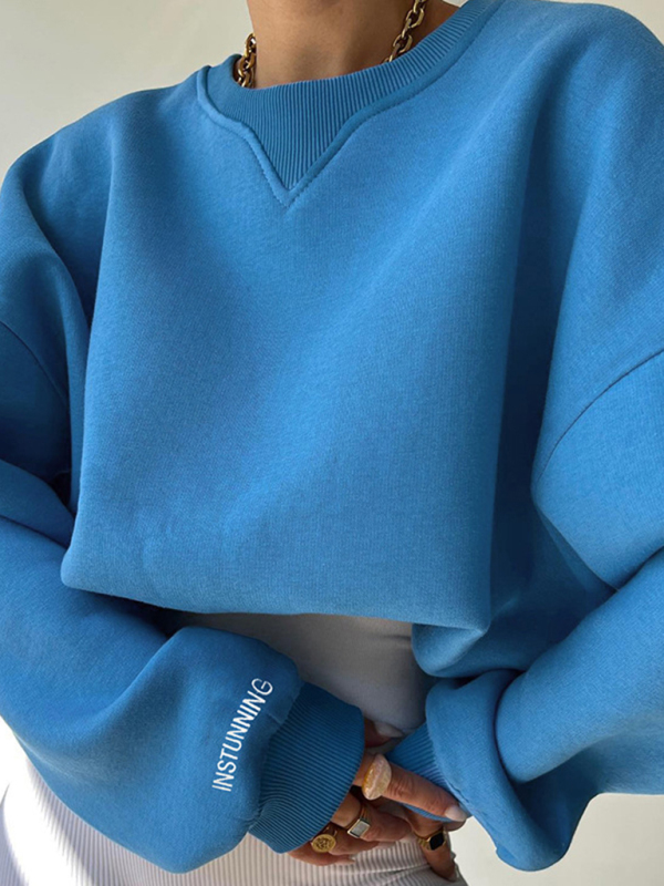 Loose and versatile casual commuting loose thread collar new sweater - Image 5