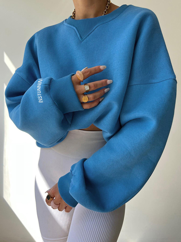 Loose and versatile casual commuting loose thread collar new sweater - Image 3