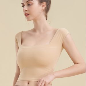 Square neck sports tight tank top for women yoga clothing