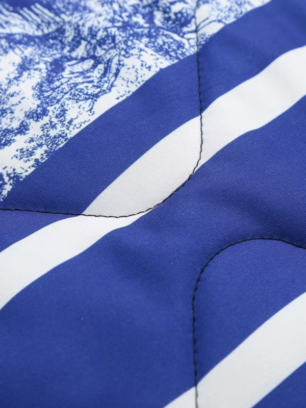 New printed cotton-padded jacket with double pockets - Image 10