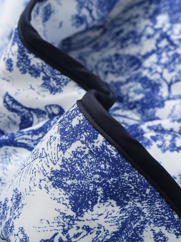 New printed cotton-padded jacket with double pockets - Image 9