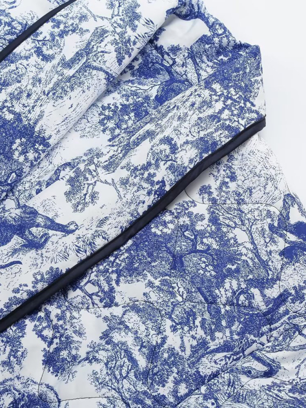 New printed cotton-padded jacket with double pockets - Image 11