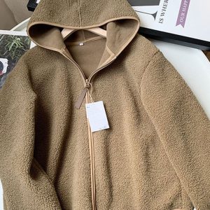 Women's Polar Fleece Zip Hooded Jacket