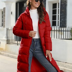 New winter mid-length slim cotton jacket warm down cotton jacket