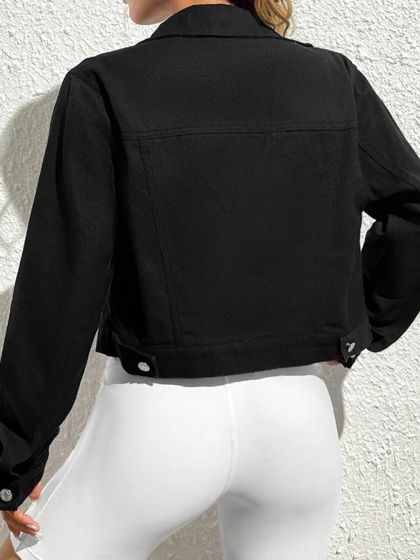 Women's new casual denim short jacket - Image 18