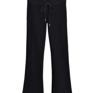 Low-rise casual micro-flared drawstring sports trousers