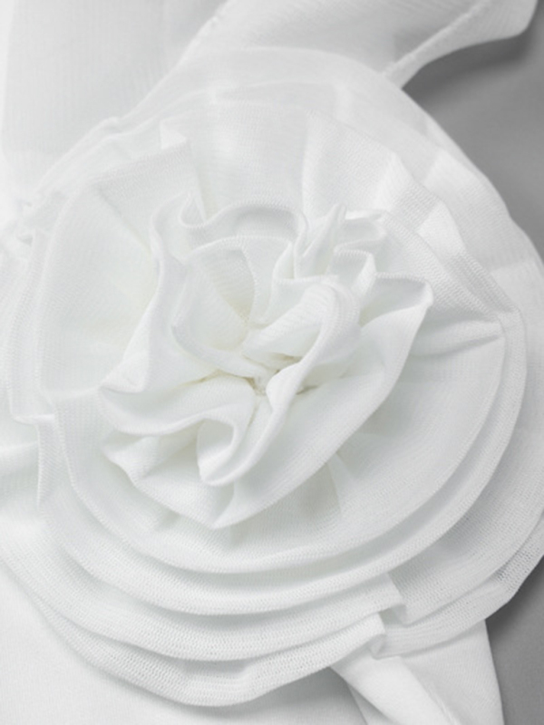 Women's Sexy Style Breast-Wrapped Splicing Lace Exposed Leg-Slit Dress - Image 4