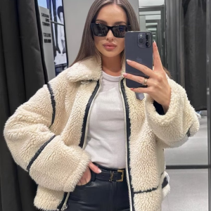 New autumn and winter fur coat women's lapel jacket