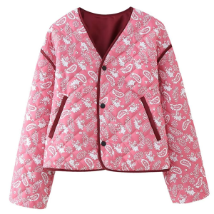 Street Fashion Casual Printed Cotton Jacket